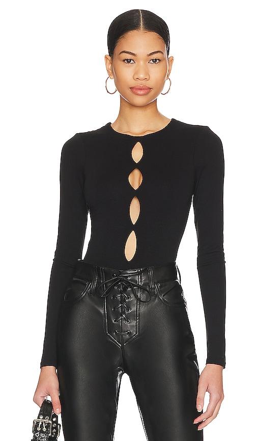 afrm x revolve ellio bodysuit in black. - size 1x (also in 2x, 3x, l, m, s, xl, xs, xxl, xxs)