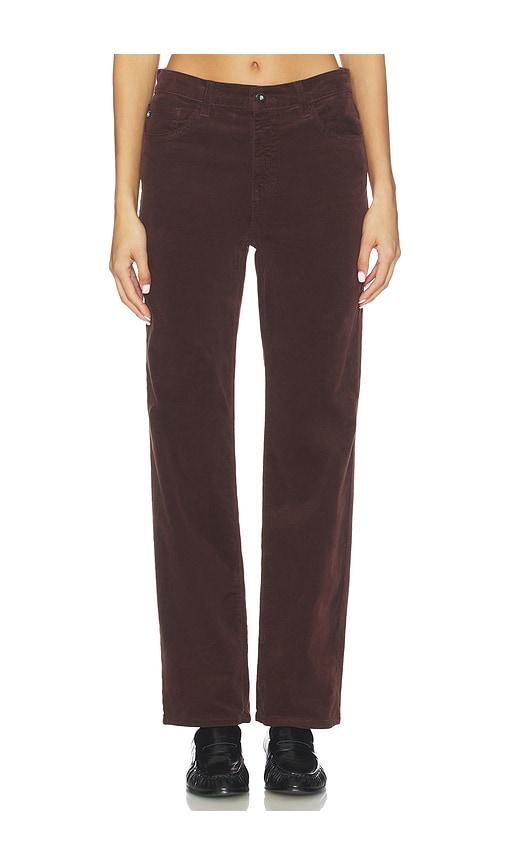 ag jeans brinley straight jeans in brown. - size 31 (also in 32)
