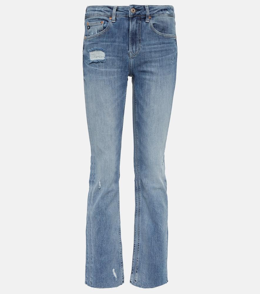 ag jeans girlfriend mid-rise straight jeans