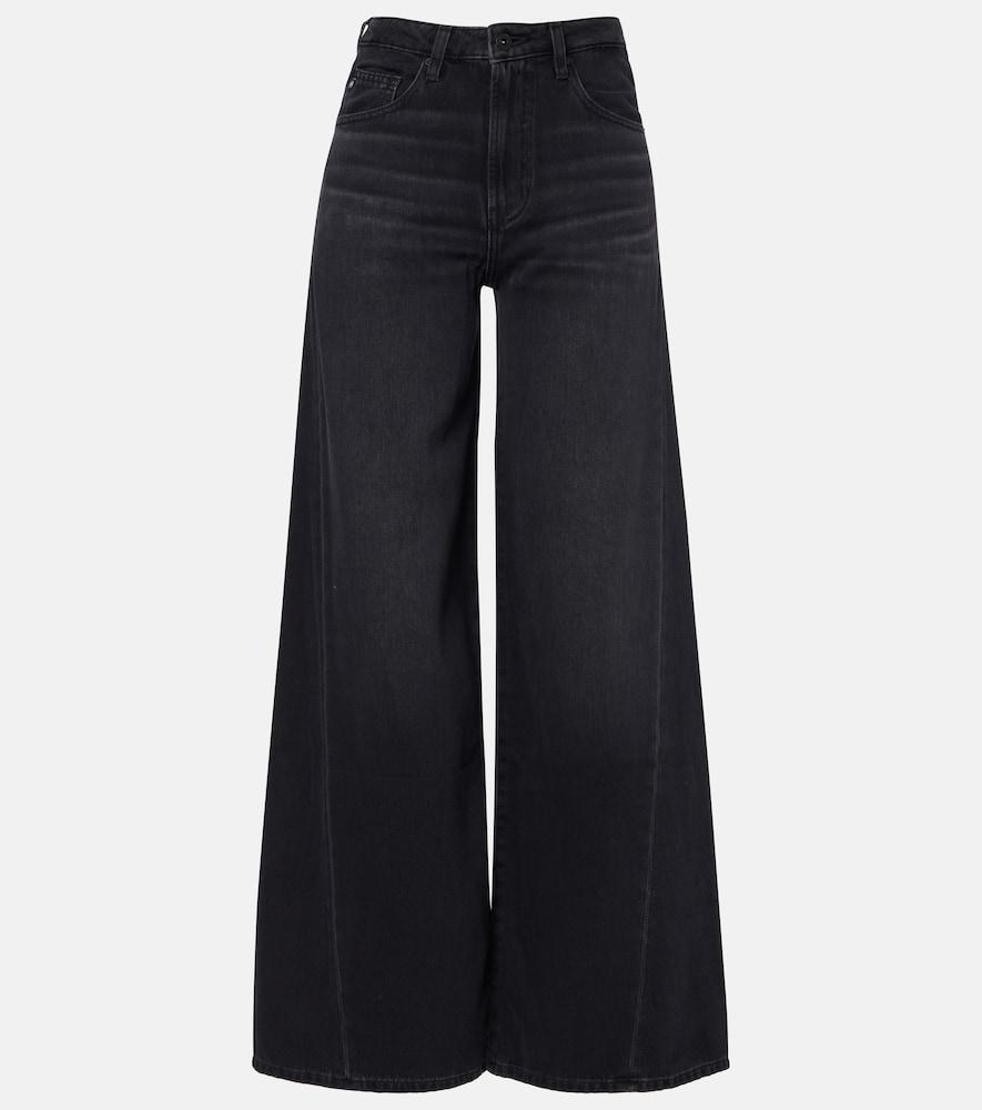 ag jeans helsinki high-rise wide-leg jeans