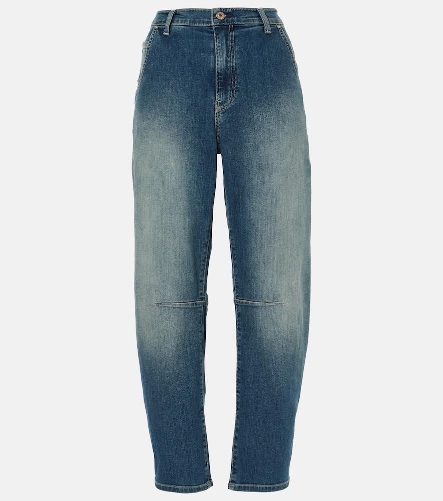 ag jeans high-rise barrel-leg jeans