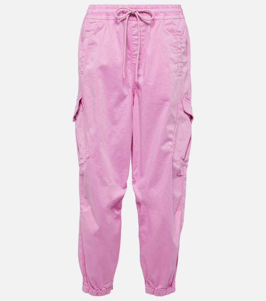 ag jeans high-rise cotton cargo pants