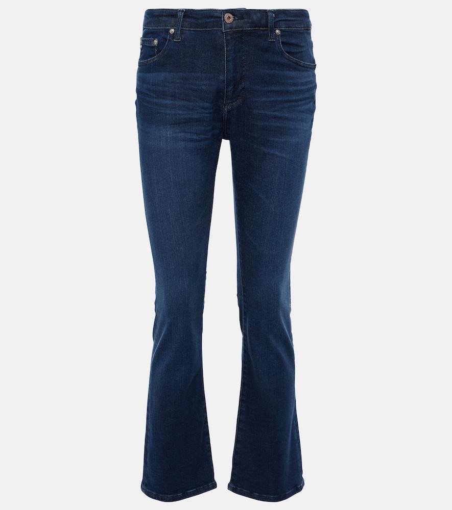 ag jeans jodi crop high-rise flared jeans