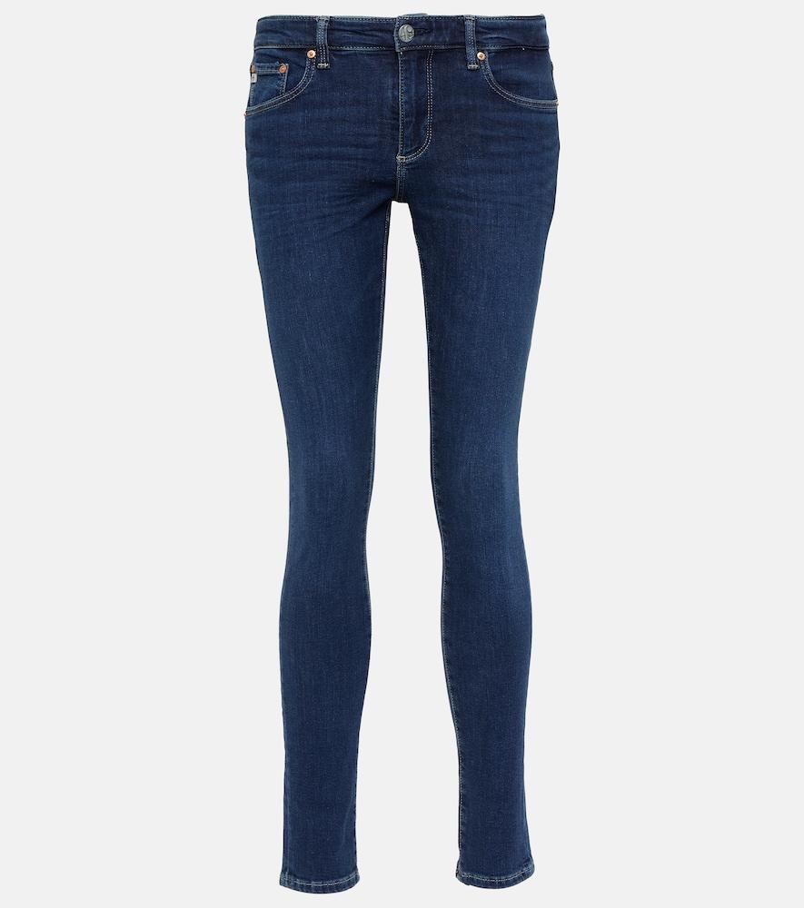 ag jeans mid-rise skinny jeans