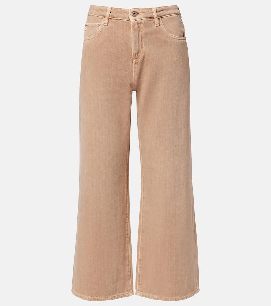 ag jeans saige cropped wide-leg jeans