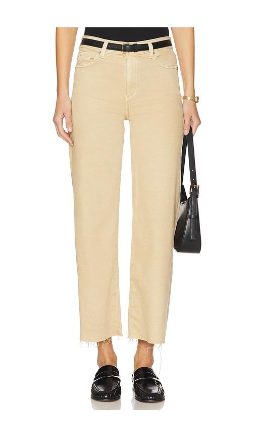 ag jeans saige wide leg crop in tan. - size 26 (also in 32)