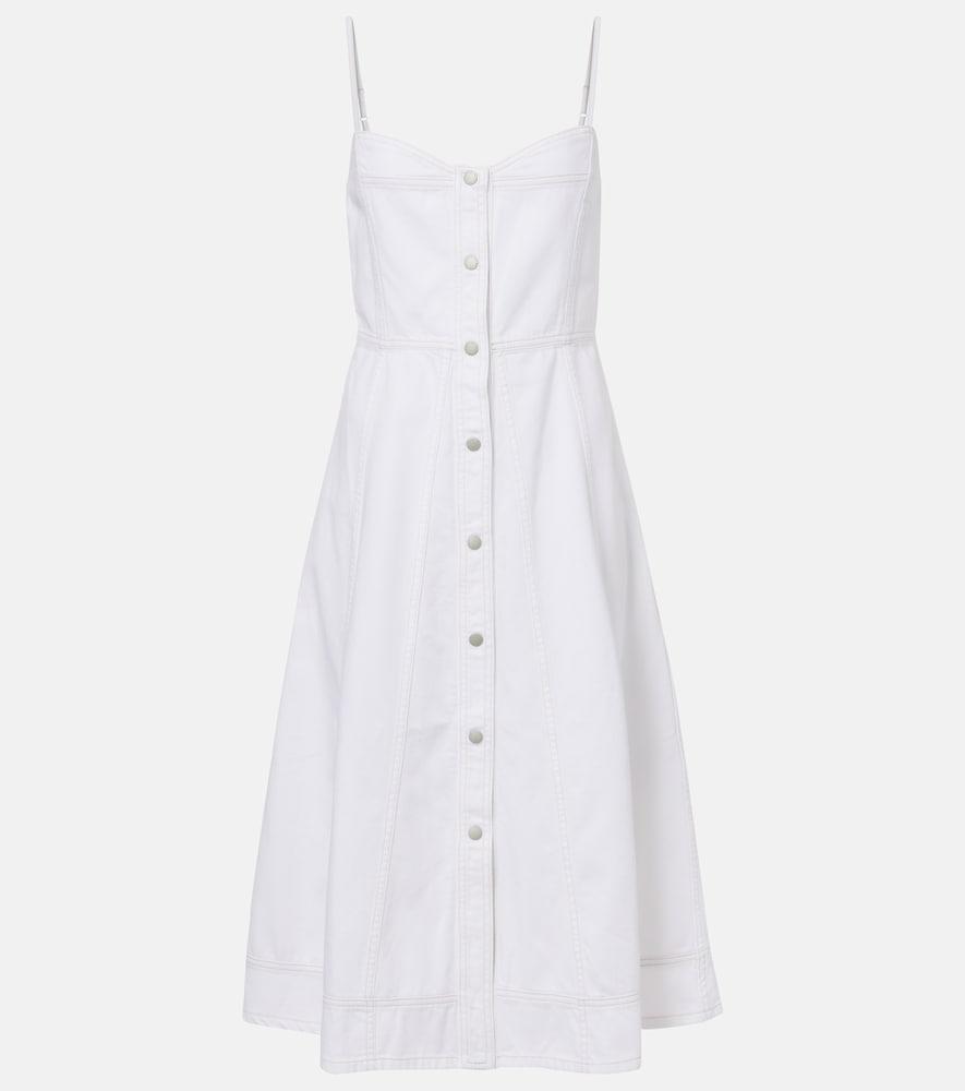 ag jeans saint raphael denim midi dress