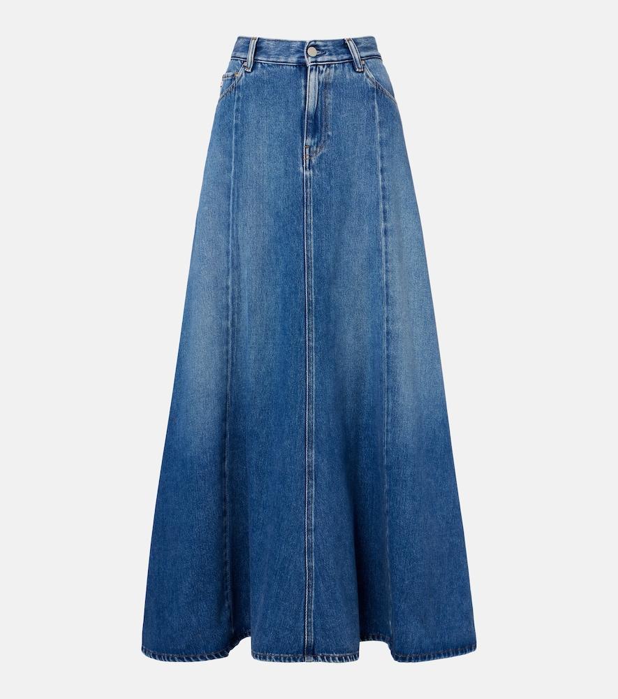 ag jeans tula denim maxi skirt