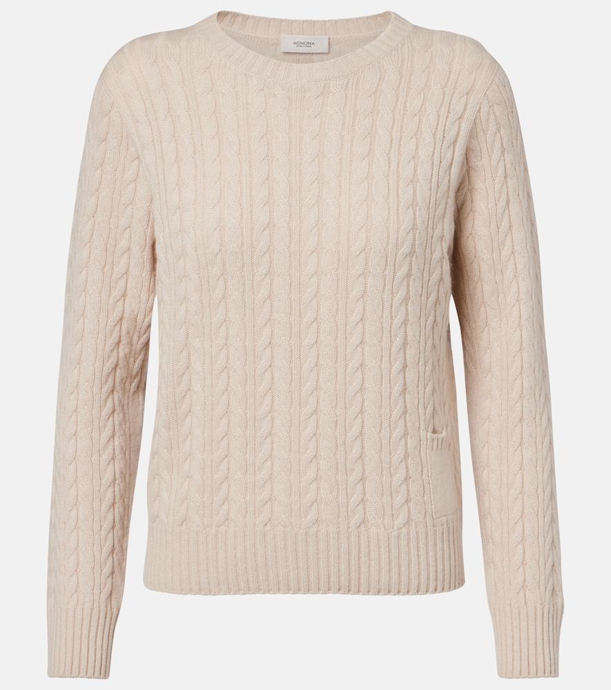 agnona cable-knit cashmere sweater