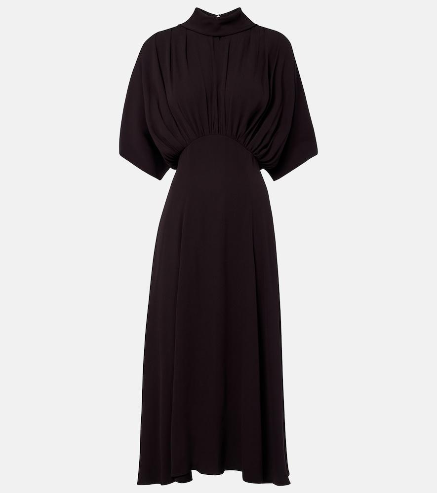 agnona gathered midi dress
