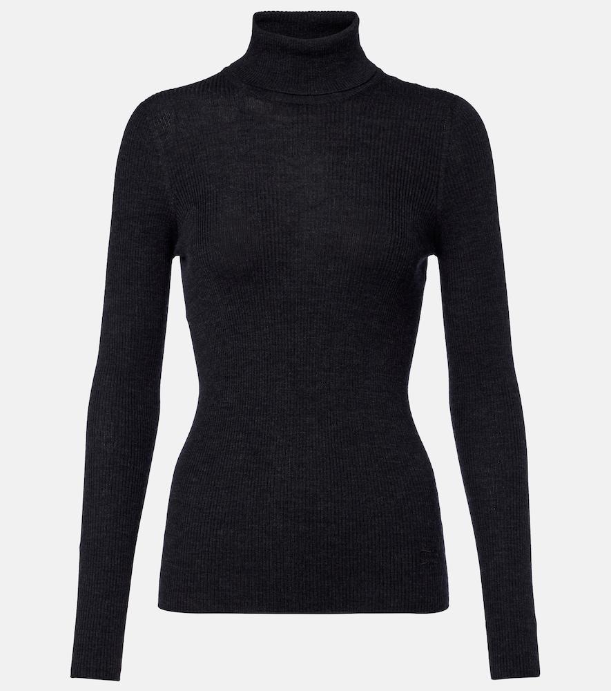 agnona ribbed-knit wool, silk, and cashmere sweater