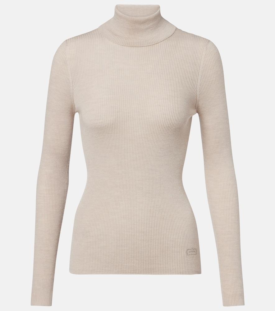 agnona turtleneck wool, silk, and cashmere sweater