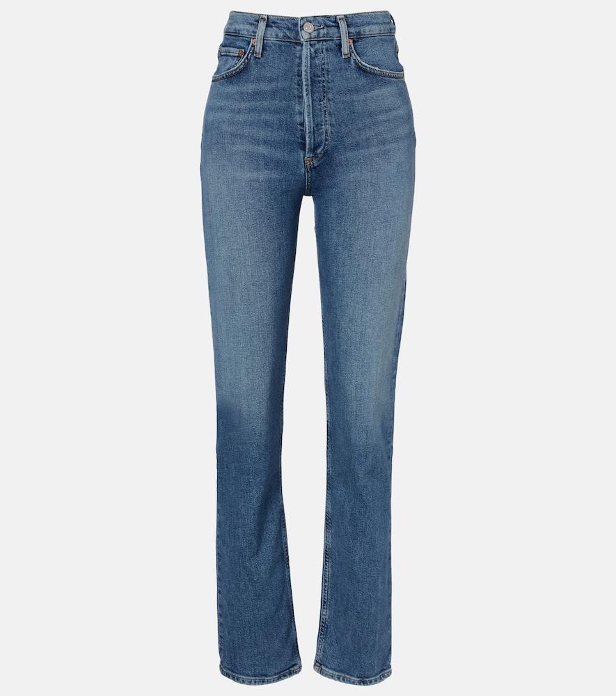 agolde 90's pinch waist high-rise straight jeans
