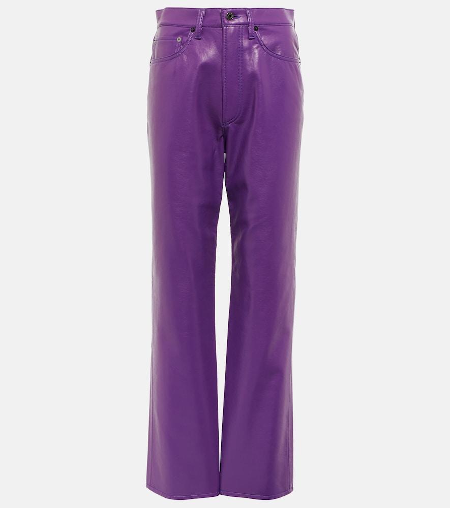 agolde 90s pinch high-rise faux leather pants