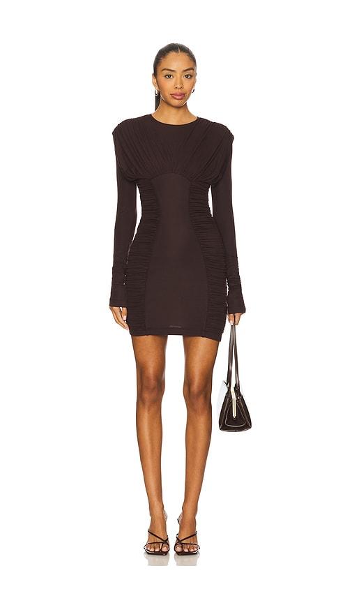 agolde abbi dress in brown. - size m (also in s, xs)