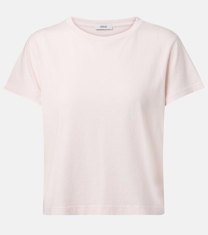 agolde adine shrunken cotton jersey t-shirt