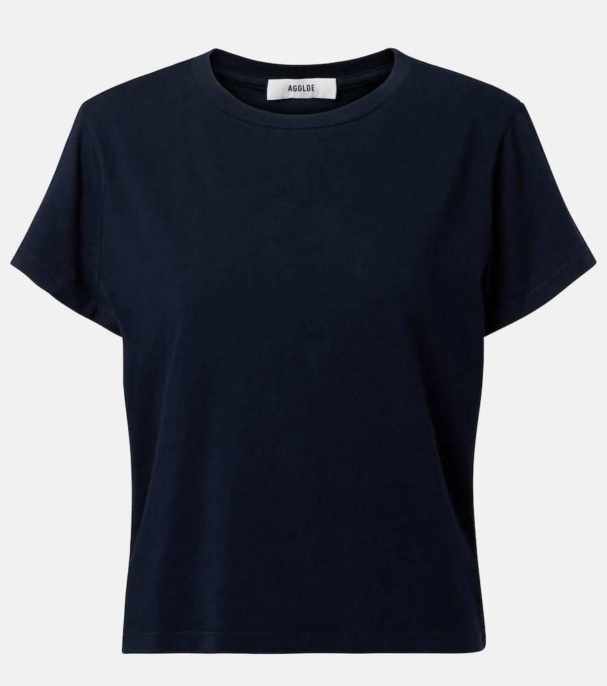 agolde adine shrunken cotton jersey t-shirt
