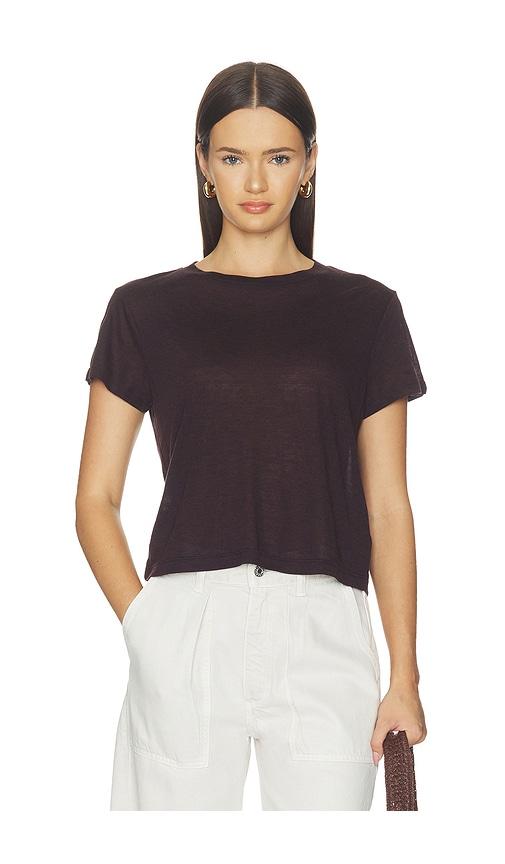 agolde adine tee in brown. - size l (also in m, s, xs)