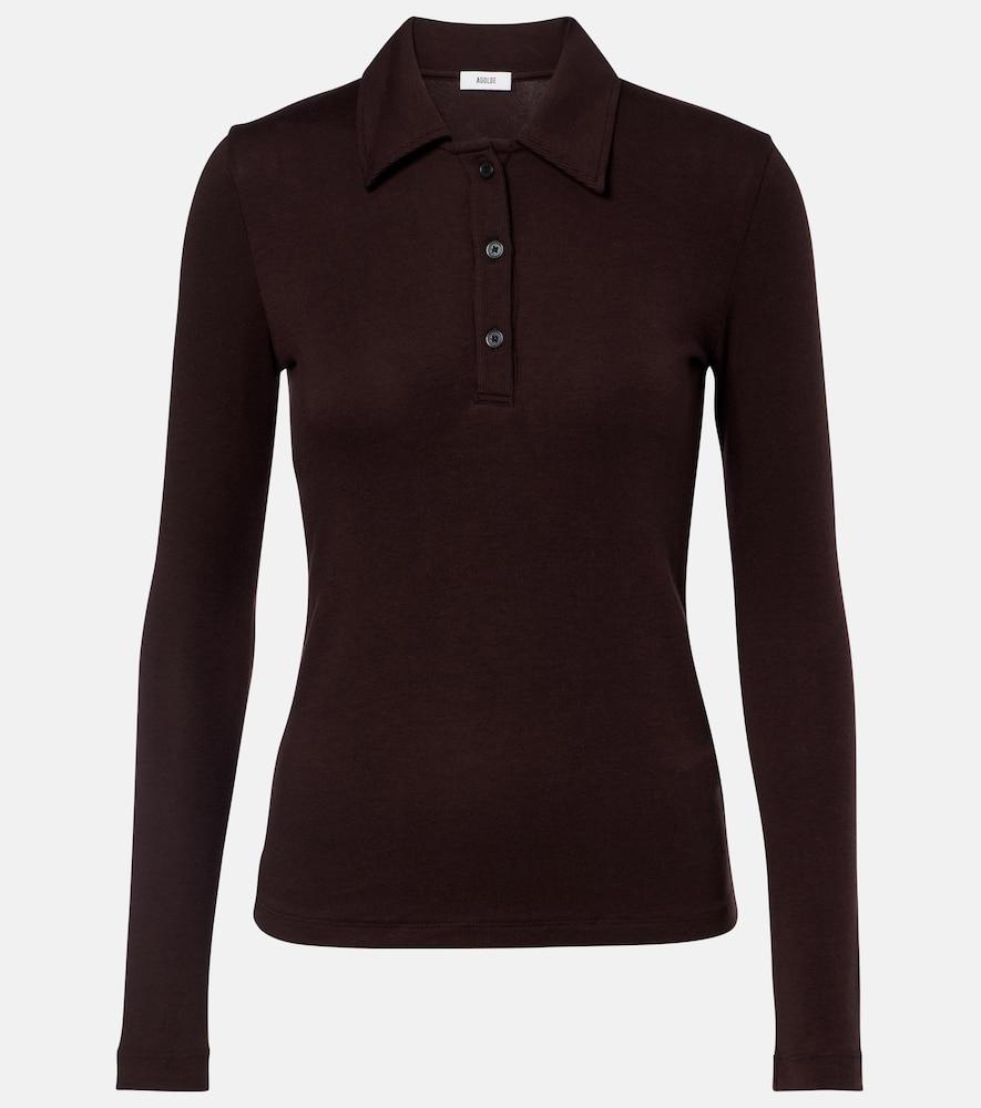 agolde amos polo shirt