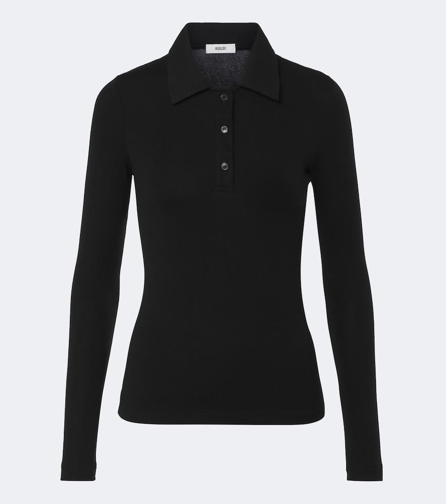 agolde amos polo sweater