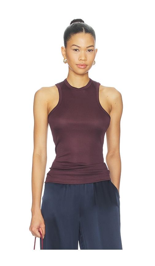 agolde andre tank top in burgundy. - size l (also in m, s, xl, xs)