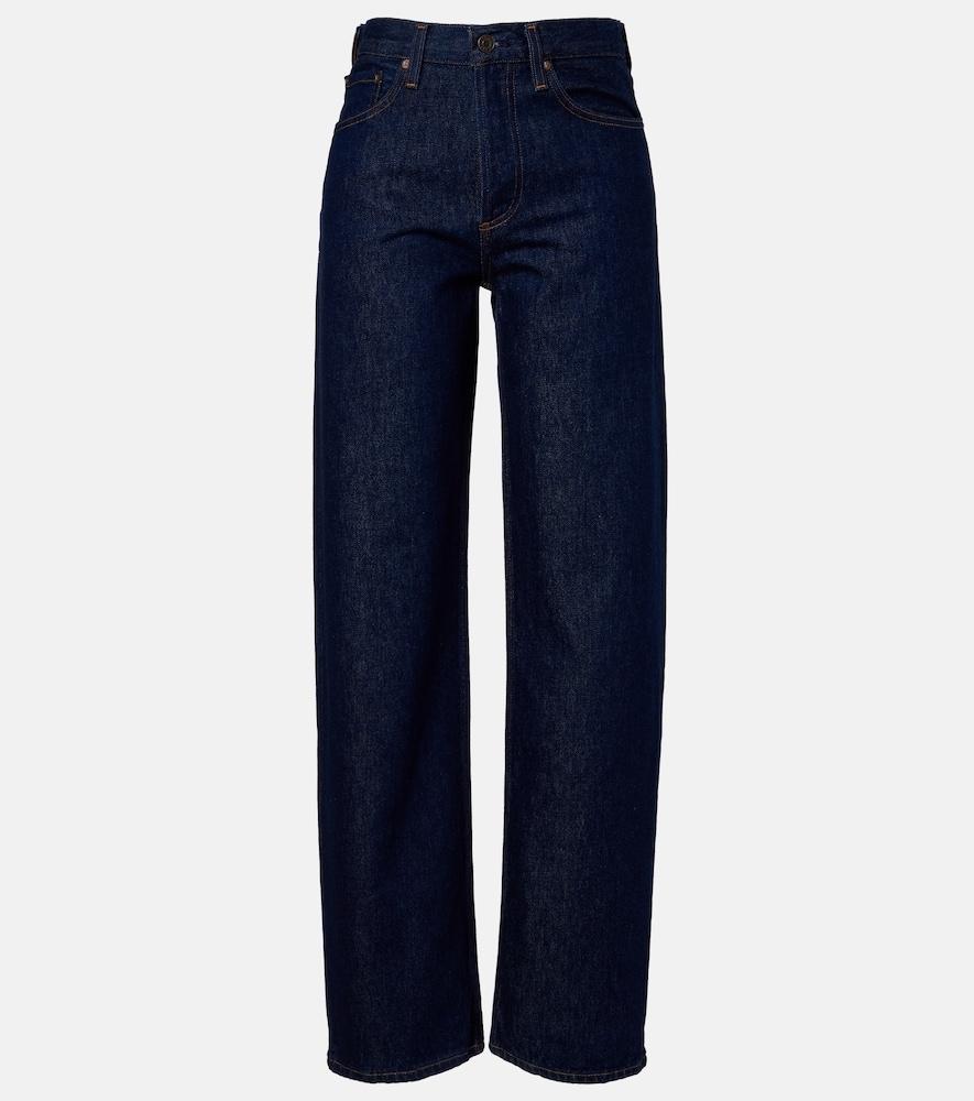 agolde arc 32 mid-rise wide-leg jeans
