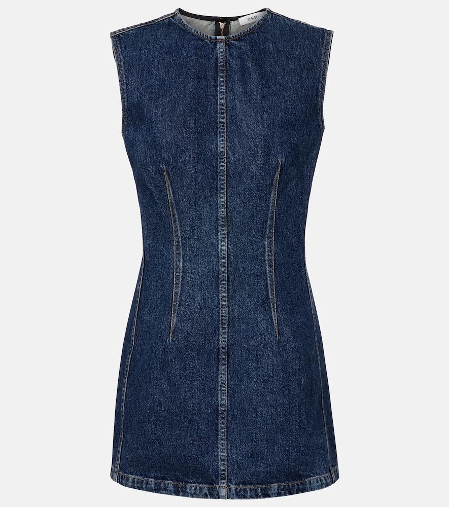 agolde barton denim minidress