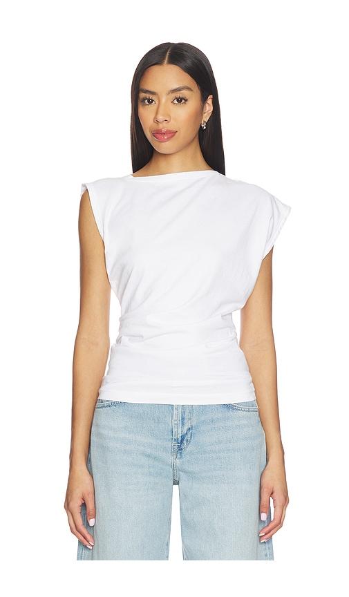 agolde beth tee shirt in white. - size s (also in xs)