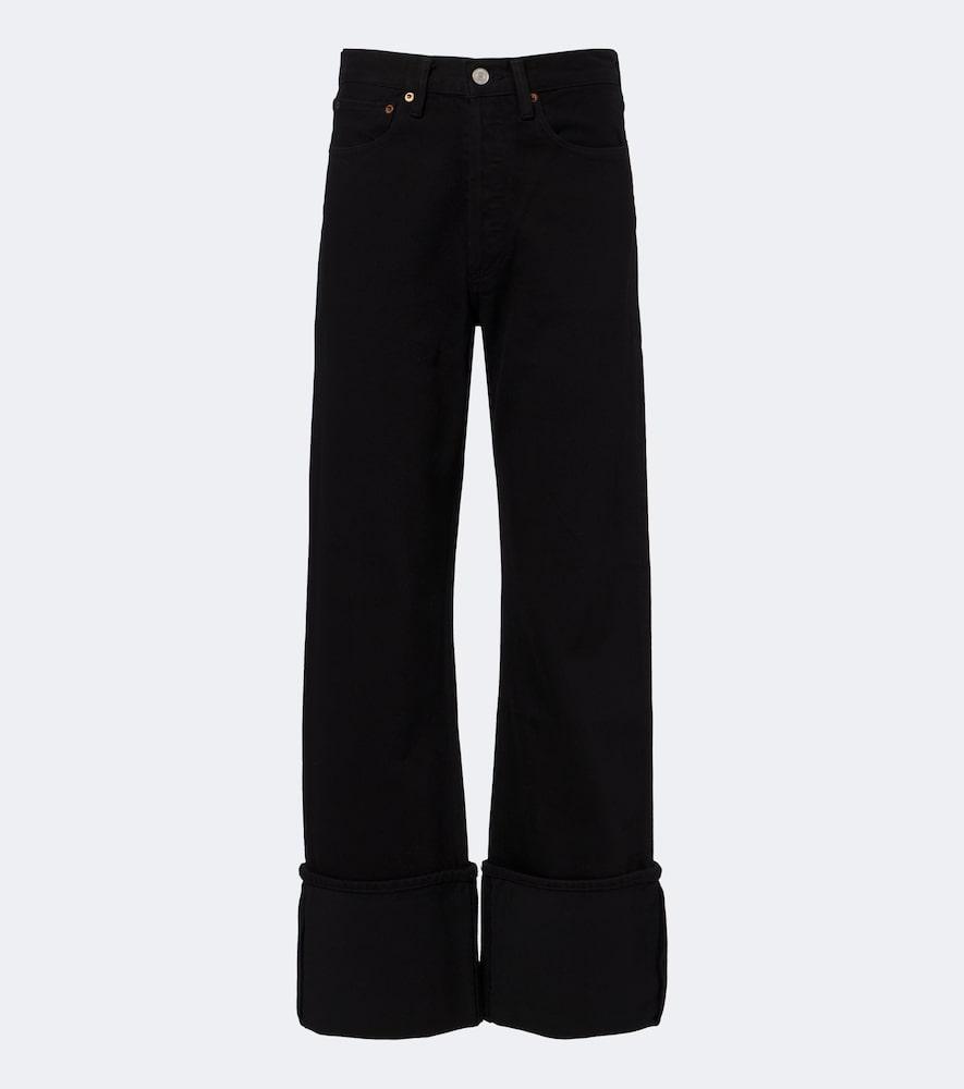agolde big cuff straight jeans