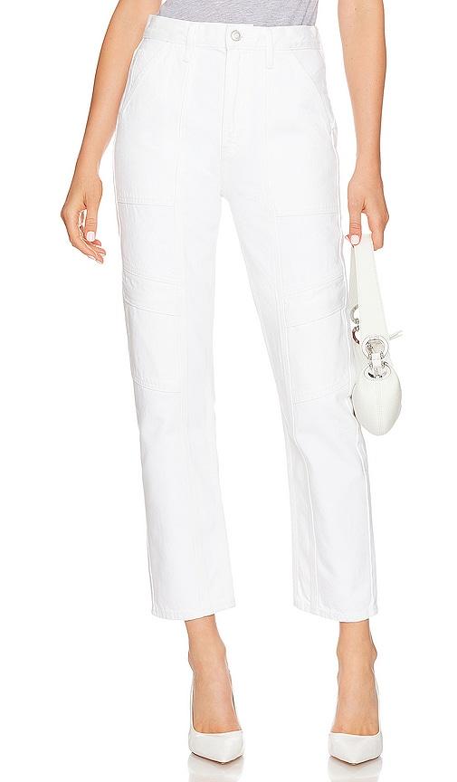 agolde cooper cargo jeans in white. - size 33 (also in 34)