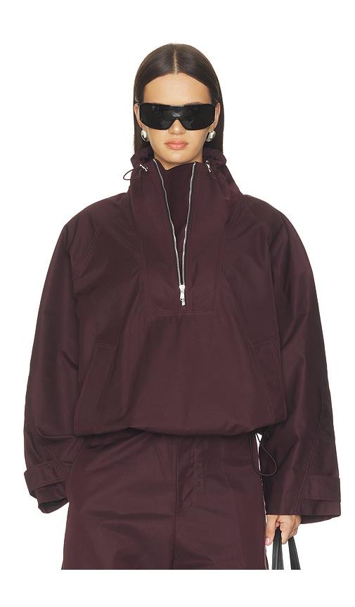 agolde coulson jacket in burgundy. - size m (also in s)