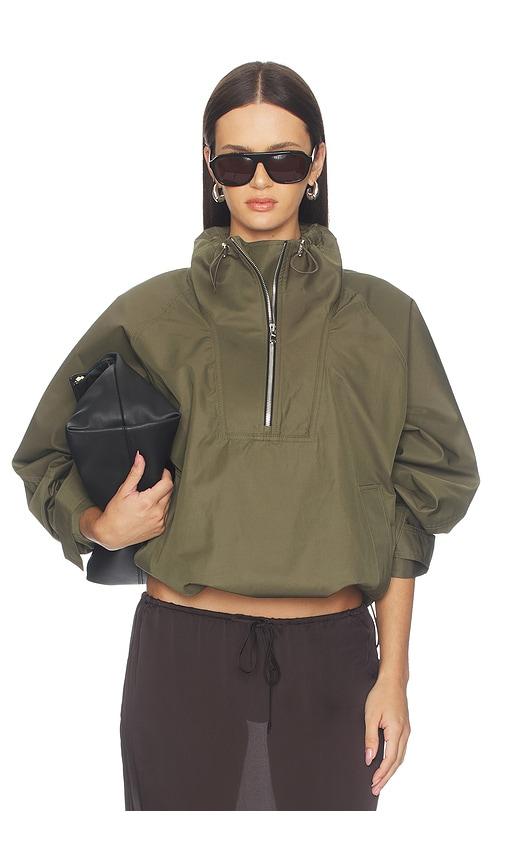 agolde coulson jacket in green. - size l (also in s)