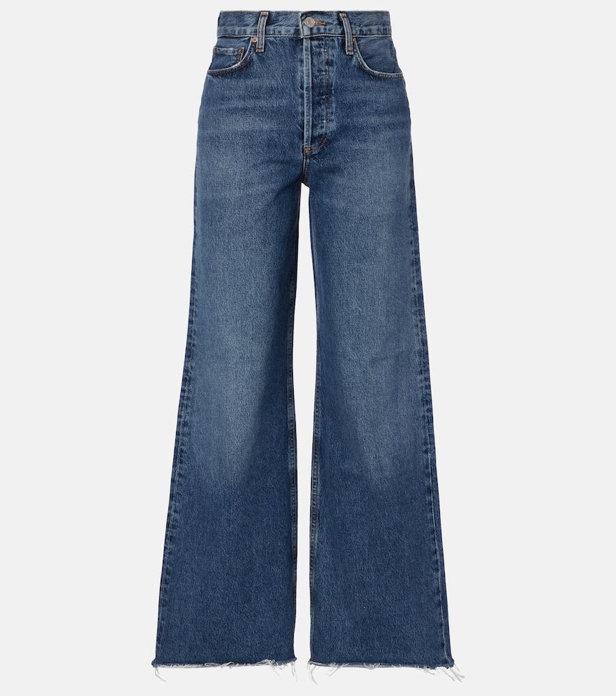 agolde dame high-rise wide-leg jeans