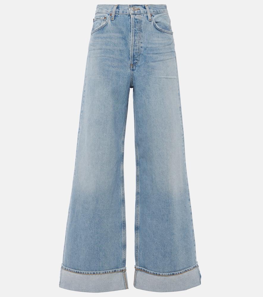 agolde dame high-rise wide-leg jeans