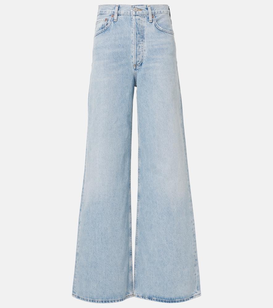 agolde dame jean high-rise wide-leg jeans