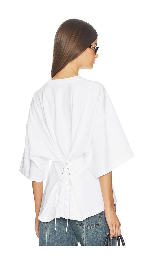 agolde ellery tee shirt in white. - size m (also in xs, s)