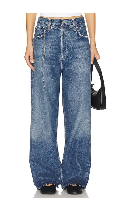agolde emmi jeans in blue. - size 30 (also in 31)