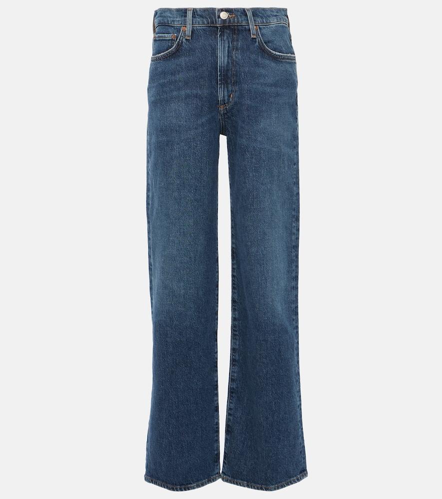agolde harper mid-rise straight jeans