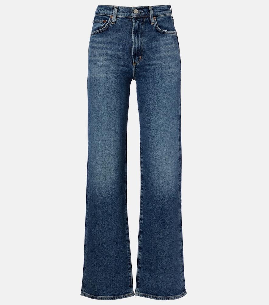 agolde harper mid-rise straight jeans