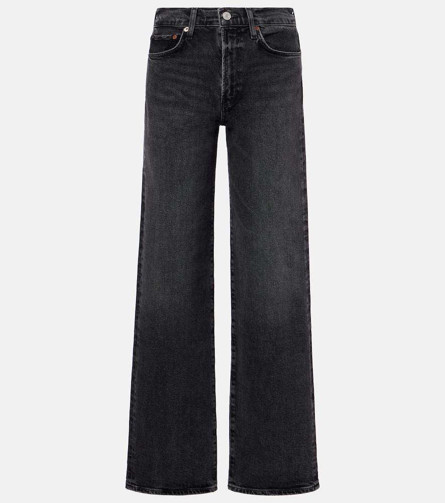 agolde harper mid-rise straight jeans