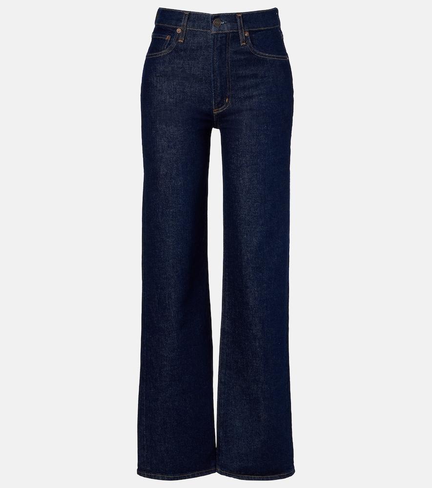agolde harper mid-rise straight jeans