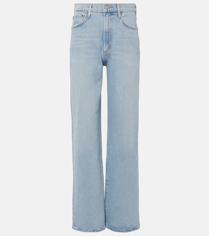 agolde harper mid-rise straight jeans