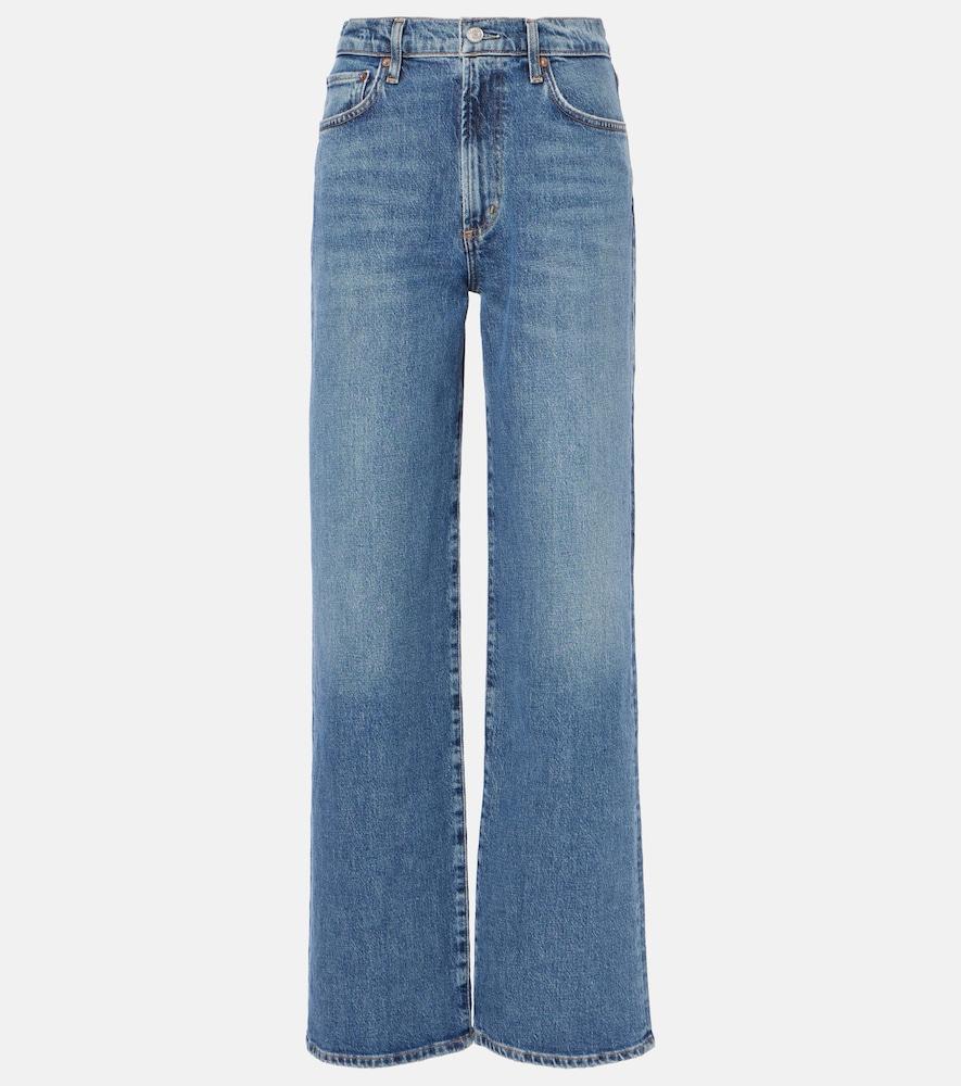 agolde harper mid-rise wide-leg jeans