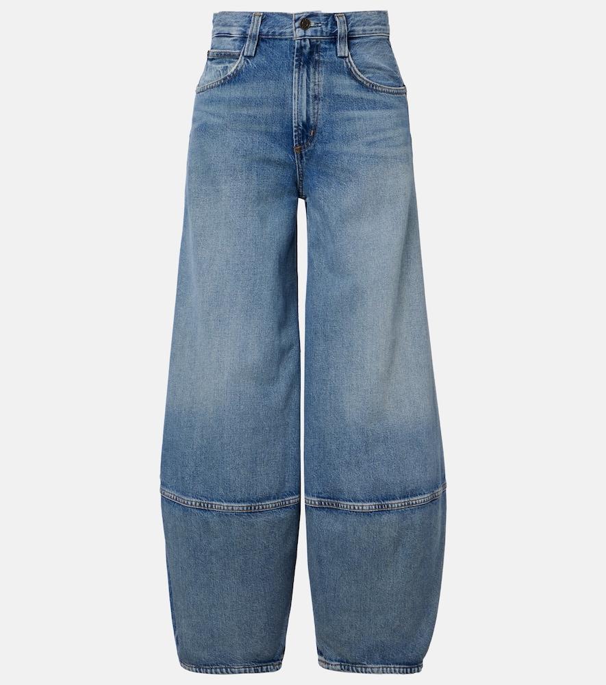 agolde lantern barrel-leg jeans