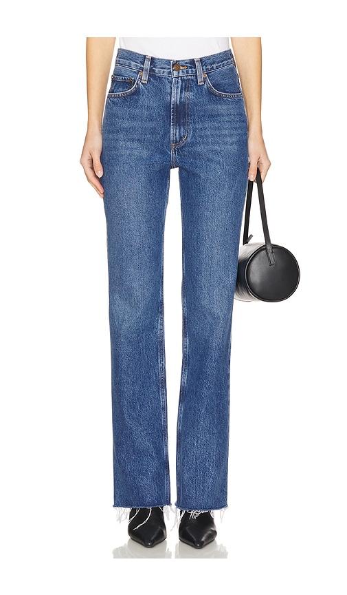 agolde leena bootcut jeans in blue. - size 30 (also in 31)