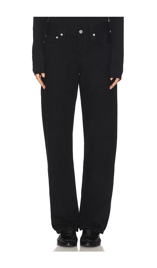 agolde low rise loose jeans in black. - size 28 (also in 30, 34)