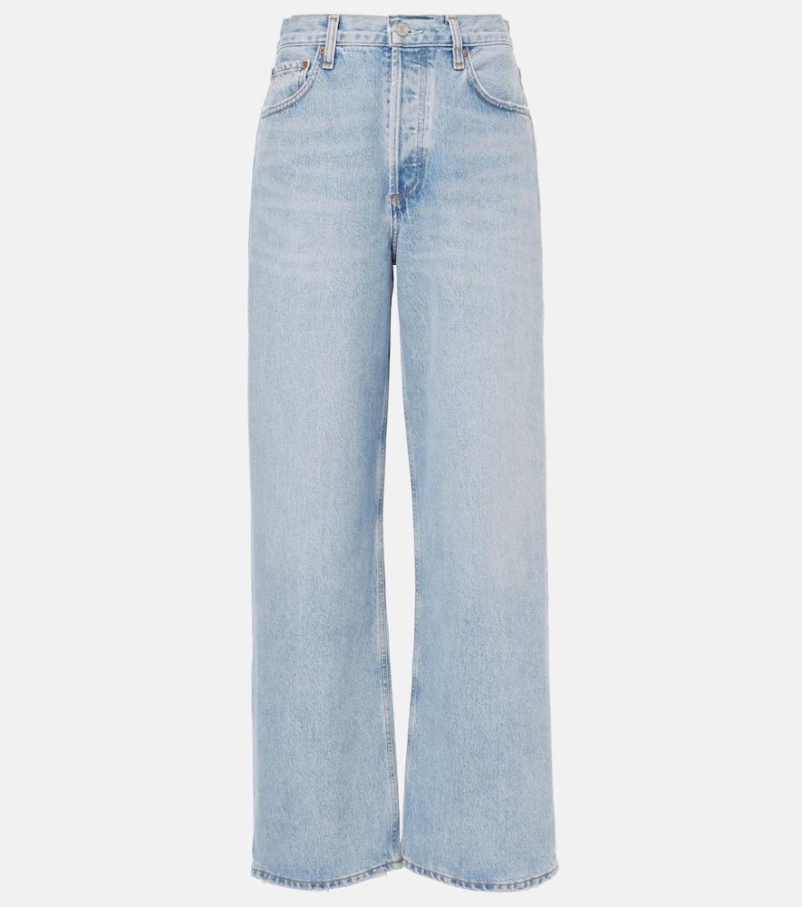 agolde low slung baggy mid-rise jeans