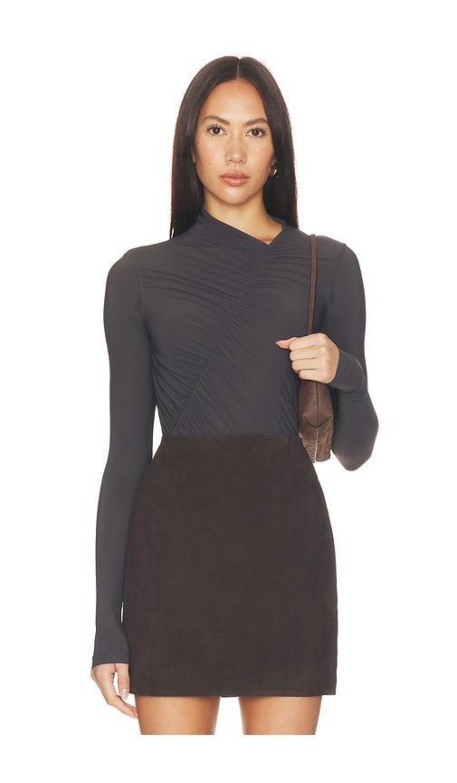 agolde lupin bodysuit in brown. - size l (also in xs, s, m, xl)