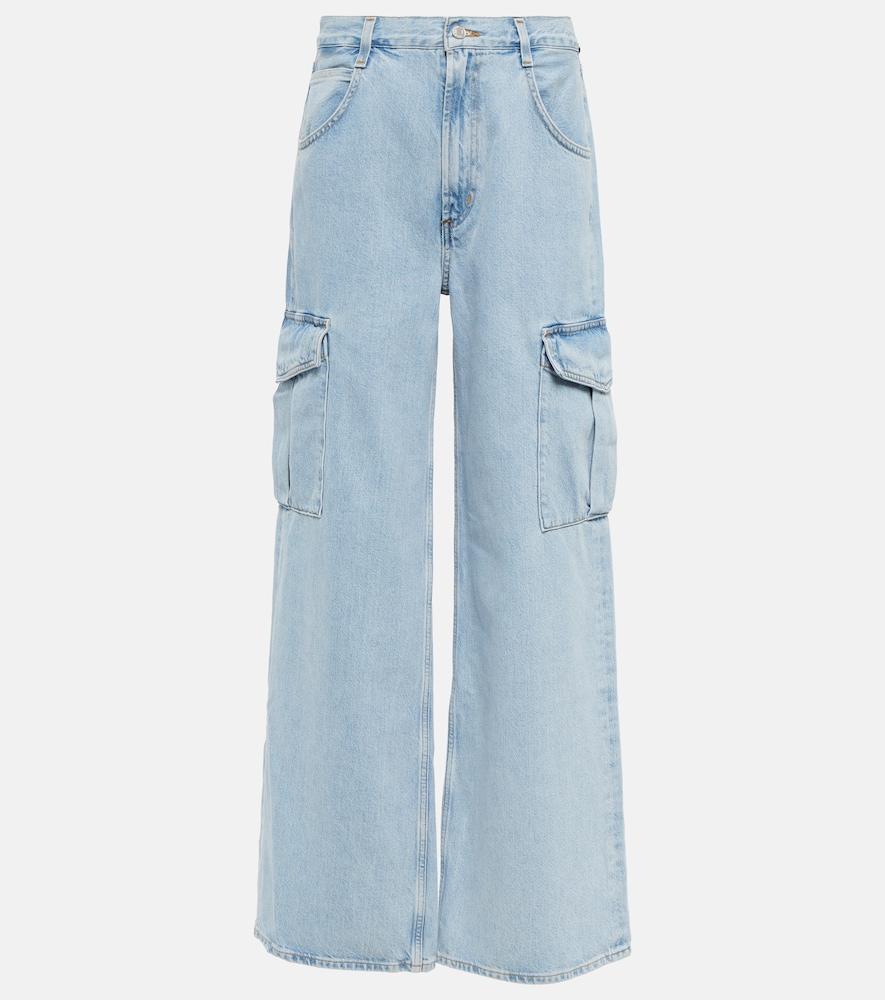 agolde minka denim cargo pants