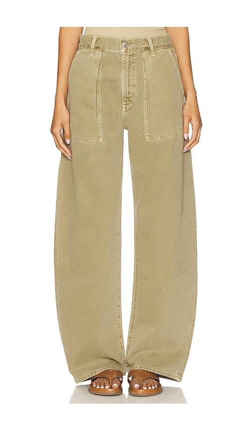 agolde sefton pant in sage. - size 31 (also in 32)
